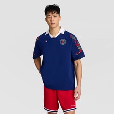 Champion Men's "World Game" Floral Lifestyle Jersey - Blue Depths XL