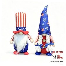 4th of July Gnomes Decorations for Home, 250th 2pcs Independence Day Gnomes