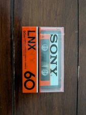 VINTAGE SONY  LNX  60 - TYPE I - BLANK CASSETTE TAPE (1) (SEALED)