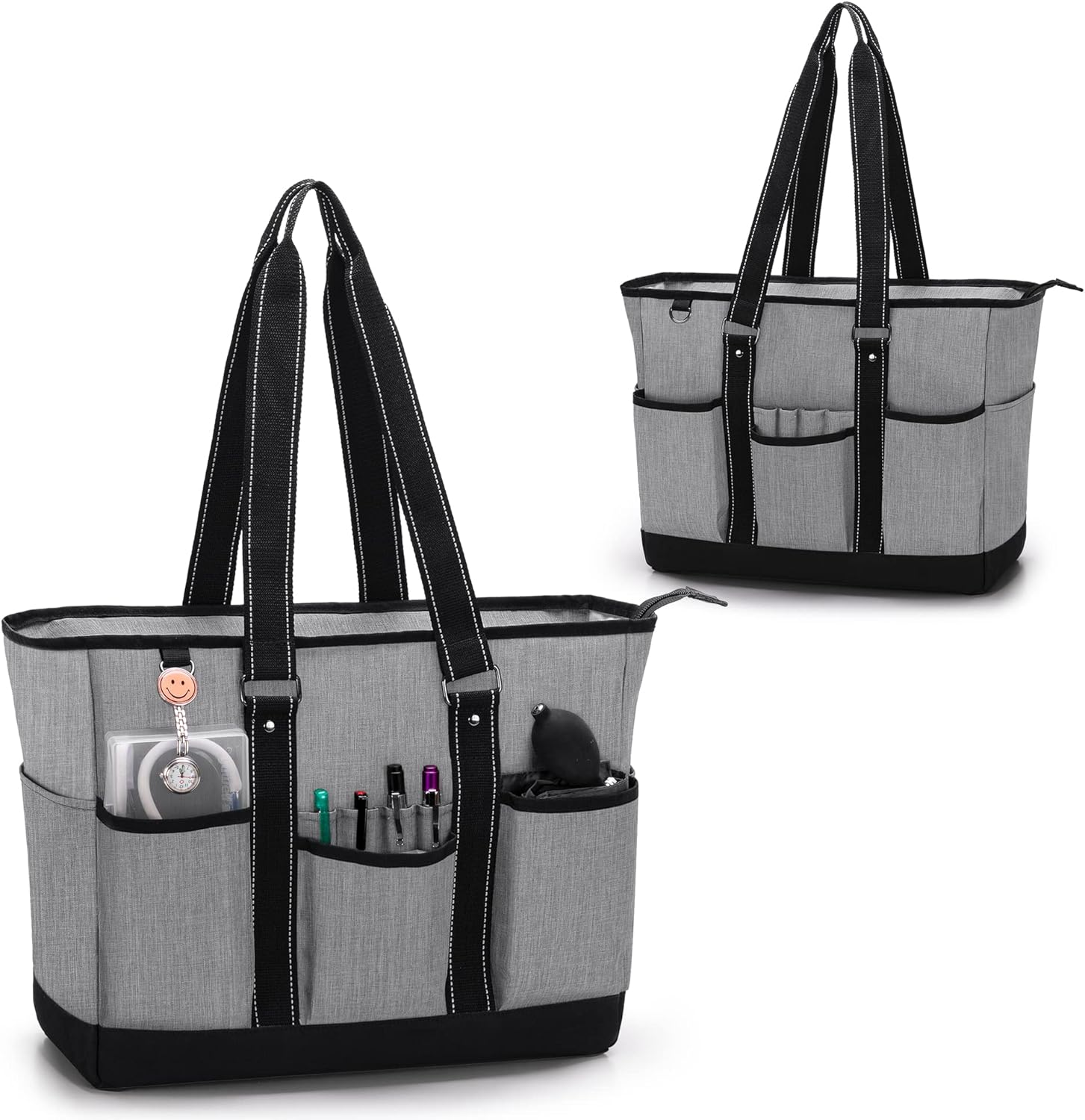 Nurse Bag with Mulitiple Compartments,Large Capacity Nurse Tote Bag with Padded