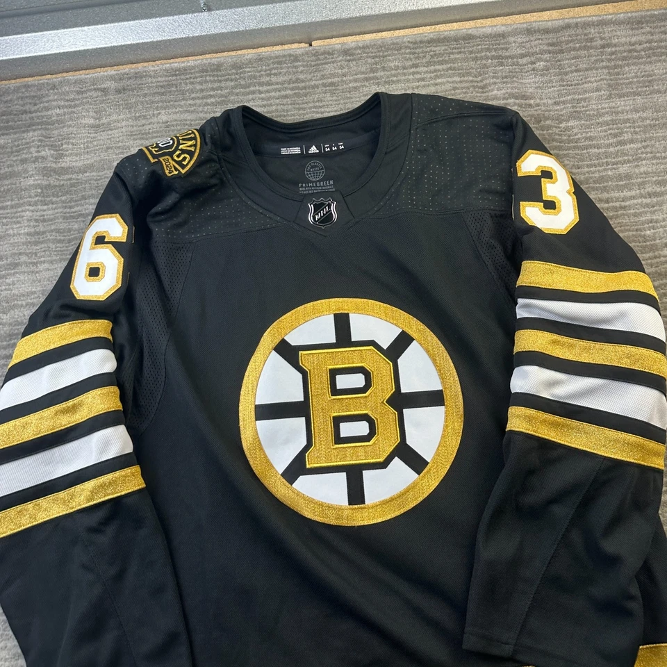 Camiseta Adidas Brad Marchand Boston Bruins para hombre 54 XL negra NHL hockey Foto 3 de 4
