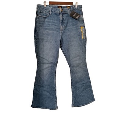 Lee Legendary Flare Jeans Women s 16 Short Mid Rise Stretch Denim NWT