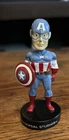 Small Captain America Bobblehead With Base Universal Studios Figurine Marvel