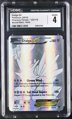 2014 XY ディアルガ EX ホロ　ファントムフォース 122/119 CGC 4 Dialga EX 2014 Phantom Forces 122/119 Secret Rare Holo