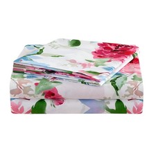 JSD Watercolor Rose Floral Sheet Set King Size, 4 Piece Soft Printed Microfiber