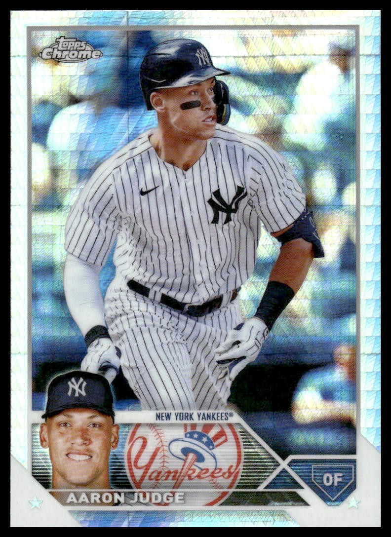 2023 Topps Chrome #62 Aaron Judge Prism Refractors New York Yankees