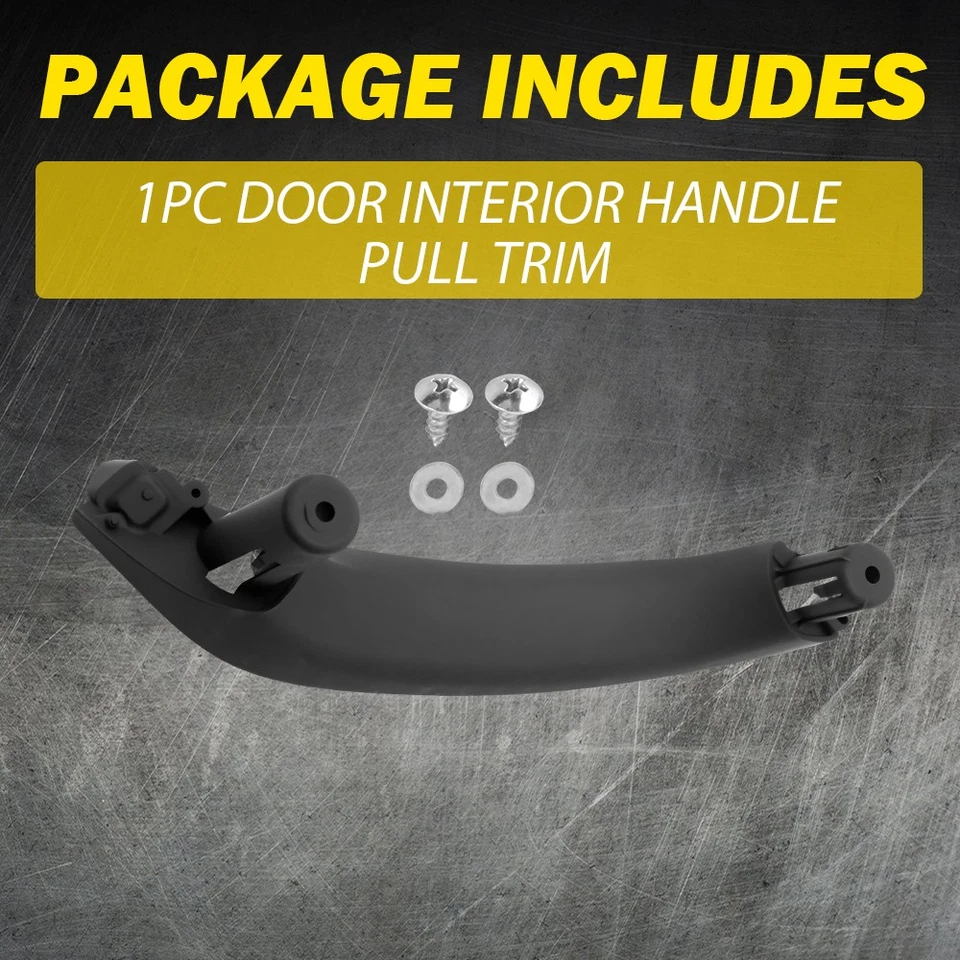Manija de puerta interior derecha negra 1-10X Fit BMW F25 F26 X3 X4 2011-2017 Foto 3 de 4