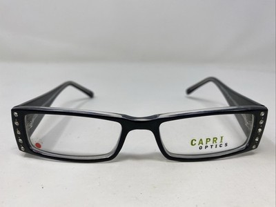 Capri Optics JOYCE BLACK 47-15-130 Plastic Full Rim Eyeglasses Frame BK79