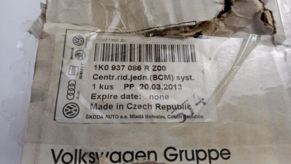 Centralina comfort originale Skoda Octavia 1Z Yeti 5L BCM 1K0937086RZ00 B-Ware - Immagine 2 di 2