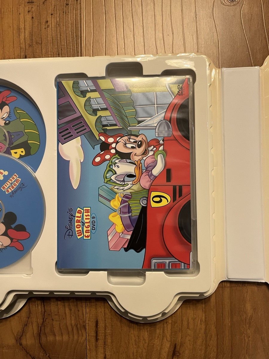 Disney's World Of English 9 Collectible Learning Books Cds & DVD