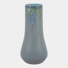 Rookwood 1916 Arts And Crafts Blue Berries On Vine Pottery Vase 1278D Asbury