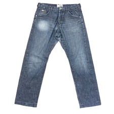 Jeans Energie blu denim regular gamba dritta effetto invecchiato uomo W31 L31