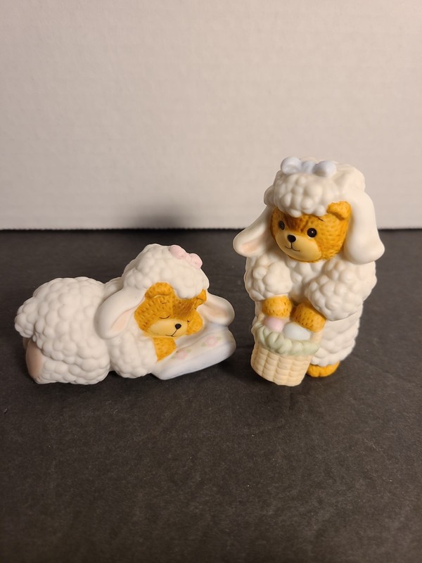 Lucy & Me Set Of 2 Bears Dressed In Sheep Costumes