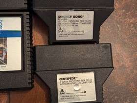Lot of 8 Atari 5200 Games + 2 TI-99/4a Games Donkey Kong - Untested - See Video