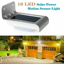 16 LED Solar Power Light Motion Sensor Garden Security Lamp Outdoor Waterproof