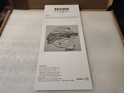 Mass Effect Normandy LED wall art bioware