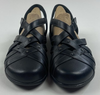 Clarks Elizabelle Sea Black Women 8.5 Sandals Leather  display picture 3