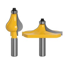 2x 1/2in Shank Handrail Molding Router Bit Edge Forming Line Profile Cutter