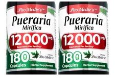 2Pack FITO MEDIC'S Lab Pueraria mirifica 12000 mg pueraria mirifica 180Caps Each