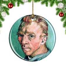 Van Gogh Self Portrait Painting Christmas ornament city travel souvenir