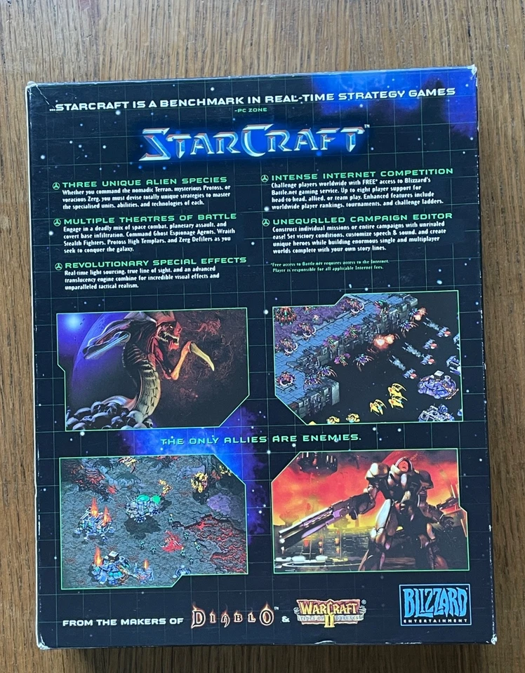 STARCRAFT PC CD-ROM ORIGINAL STARCRAFT 1 ~ COMPLETE BIG BOX EDITION - Image 2 of 4
