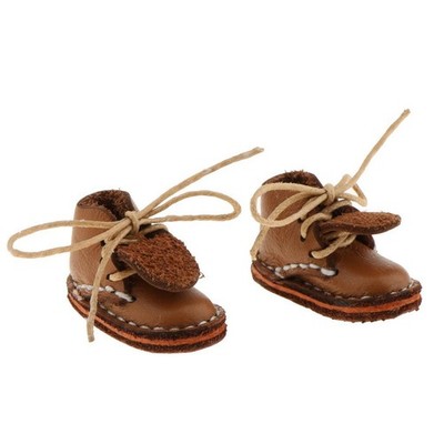 Paar Mode Schnürschuhe Stiefeletten für 12 '' Blythe Puppe Kleidung khaki