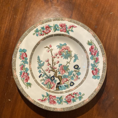 4 Antique Maddock England Indian Tree 8 3/4" Soup Bowls Royal Vitreous Mint! - Picture 5 of 7