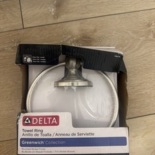 Delta Flynn Towel Ring SpotShield Brushed Nickel Bathroom Accessory