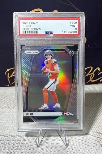 2024 Panini Prizm - Rookies Bo Nix #309 Silver Prizm (RC)