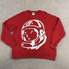 Billionaire Boys Club Astronaut Helmet Logo Crewneck Sweatshirt Men  s Sz XL Red
