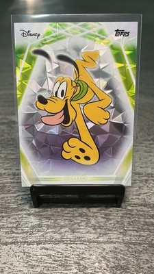 Topps Disney Neon Pluto Snow Ice Refractor