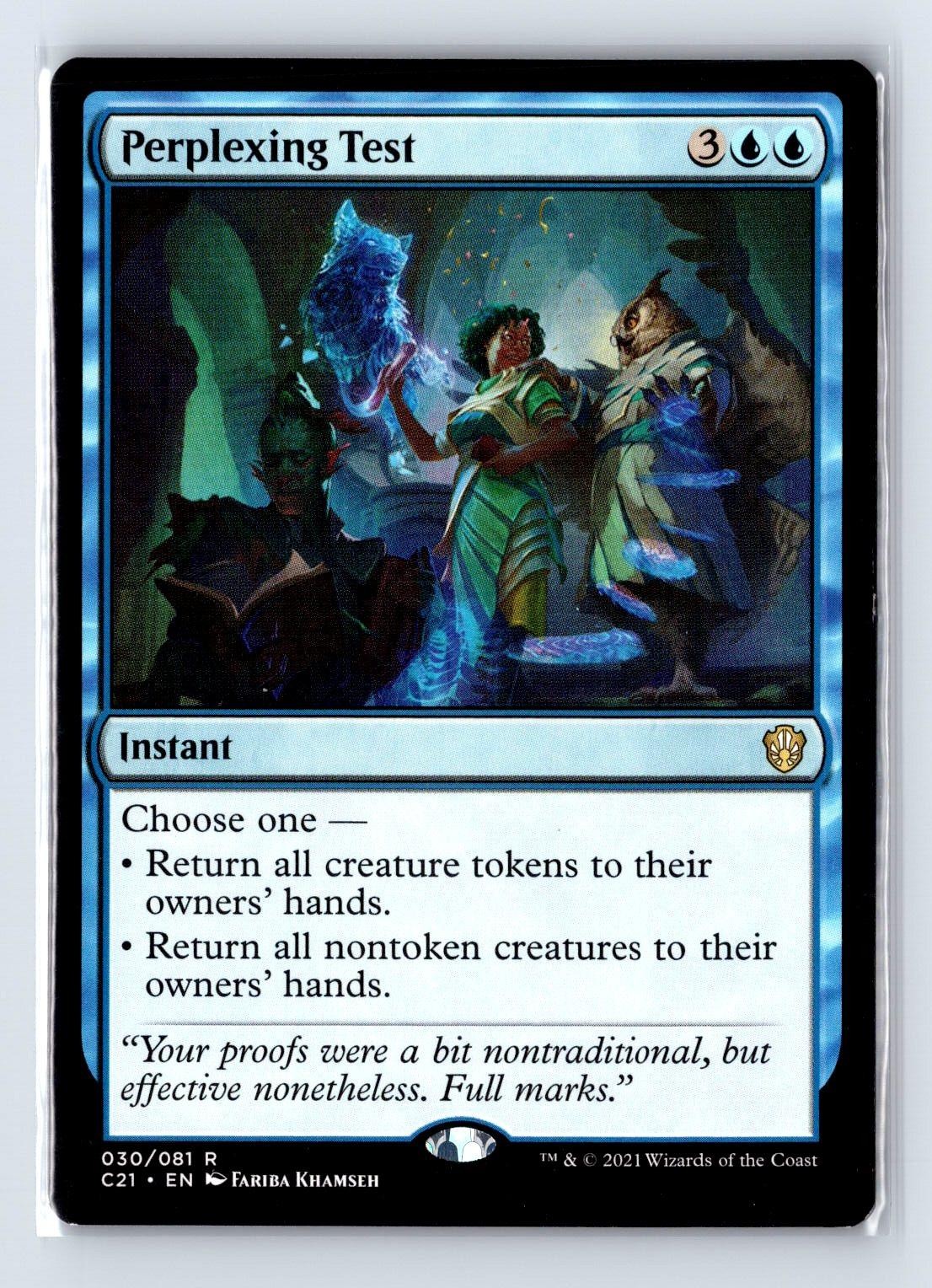 Perplexing Test 30 Regular Rare Commander 2021 Magic: The Gathering LP