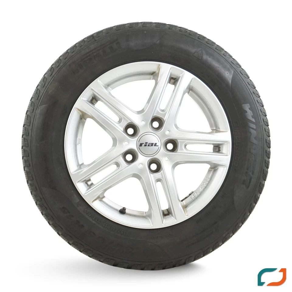 Winterräder Seat Leon 5F Skoda Octavia 5E VW Caddy 2K Winterreifen Rial 15 Zoll - Bild 4 von 4