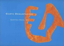 Teitu Menu Carta Degustacion Capitan Haya Madrid Spain 2001