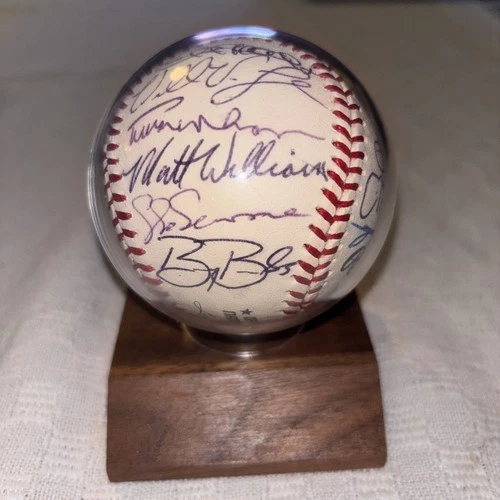 BARRY BONDS autograph baseball plus all 1995 San Francisco Giants
