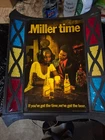 Rare Vintage MILLER HIGH LIFE Beer Faux STAINED GLASS Bar Light Sign