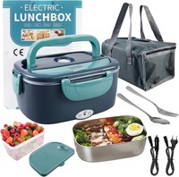 Bordeag Elektrische Lunchbox,1,5L 60 W Tragbarer SpeisenwäRmer,Lunchbox
