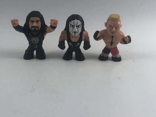 Sting/Brock Lesnar/Roman Reigns  WWE Funko Mystery Mini Vinyl Figures