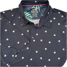 Birdie Bound Performance Golf Balls Polo Shirt Mens Sz XL EUC Sport Golf