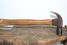 VINTAGE STANLEY BELL SYSTEM CURVED CLAW HAMMER; 8 sided handle