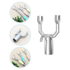  12 Pcs Clothes Rod Replacement Heads Fork Drying Pole Accessories