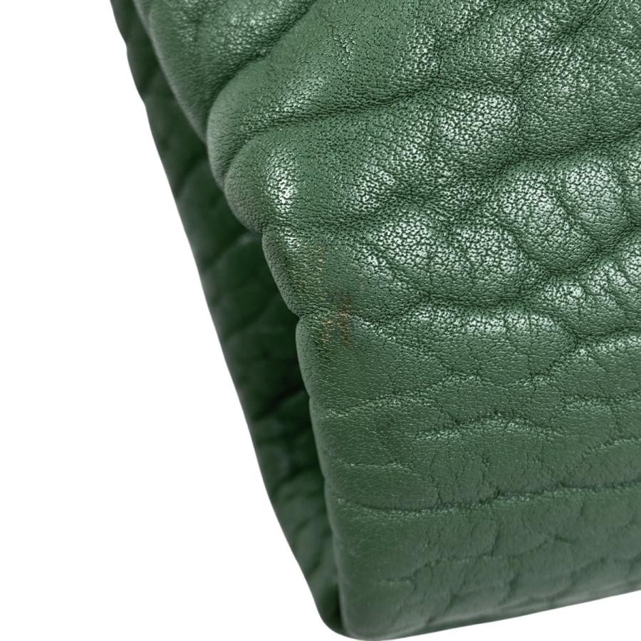 PRADA 23SS Leather Triangle Shoulder Bag Green #BS717 thumbnail 7