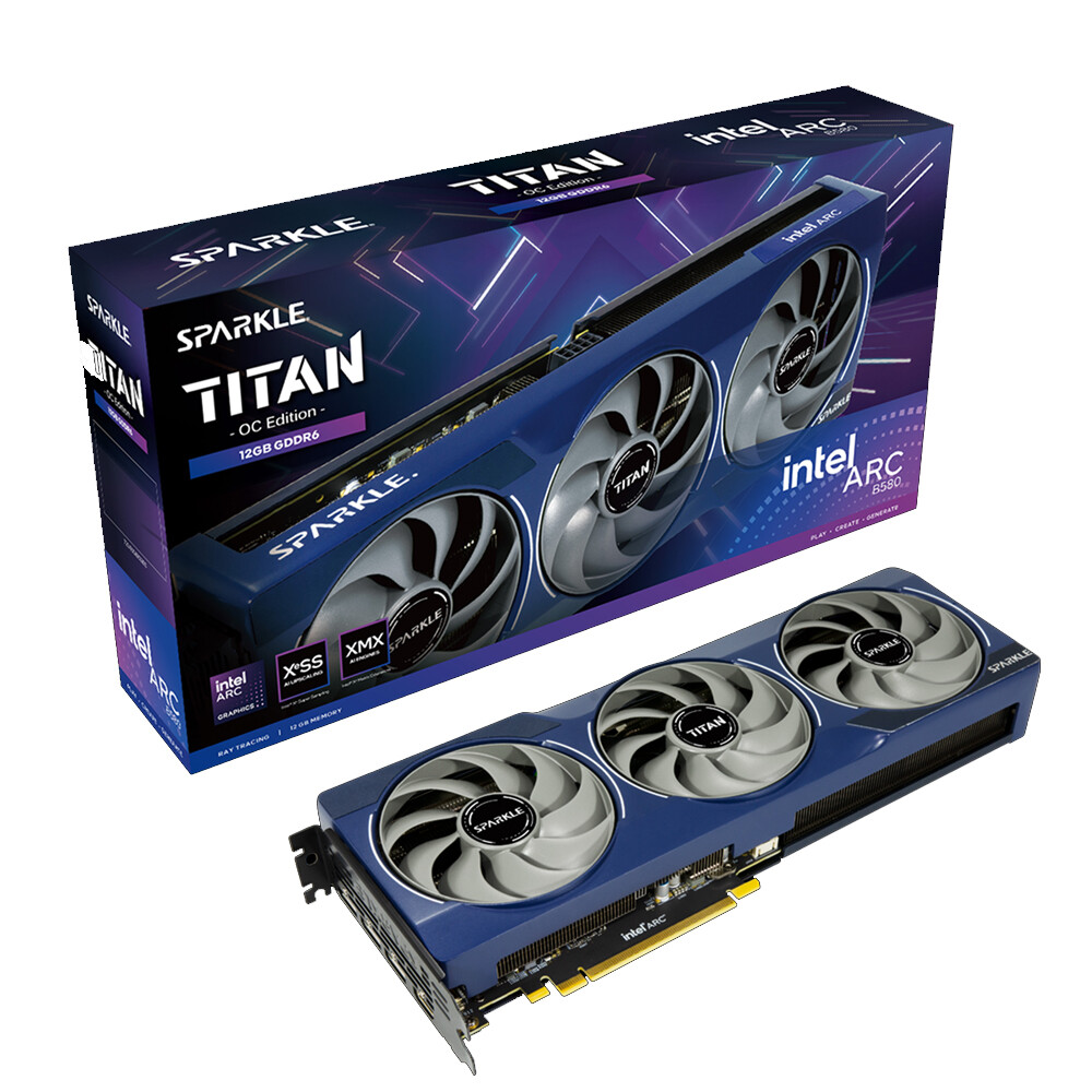 Sparkle Intel Arc B580 TITAN OC Graphics Card 12 GB GDDR6 Desktop