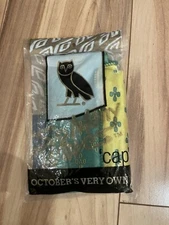 OVO x So Many Waves Durag Hat Cap Monogram Yellow Green Pom Pom Neon