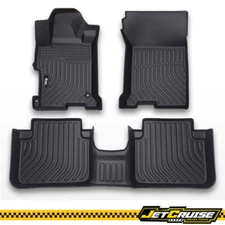 Fits 13-17 Honda Accord Sedan 3D Floor Mats All Weather Front Rear Carpets TPE