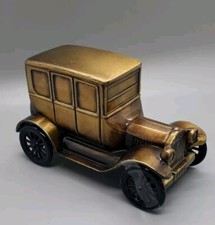 Vintage 5 " Brass 1974 Banthrico Chicago 1926 Car Coin Bank Rare