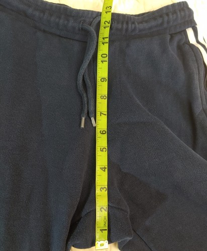 Pantaloni Adidas Originals trifoglio ricamati jogger blu navy retrò hip-hop piccoli - Foto 3 di 11