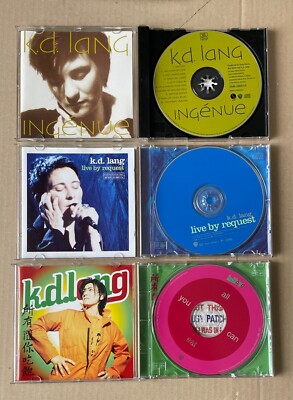 Lot 3 x CD K.D LANG Ingenue / Live auf Anfrage / All you can eat EUROPE Near Mint