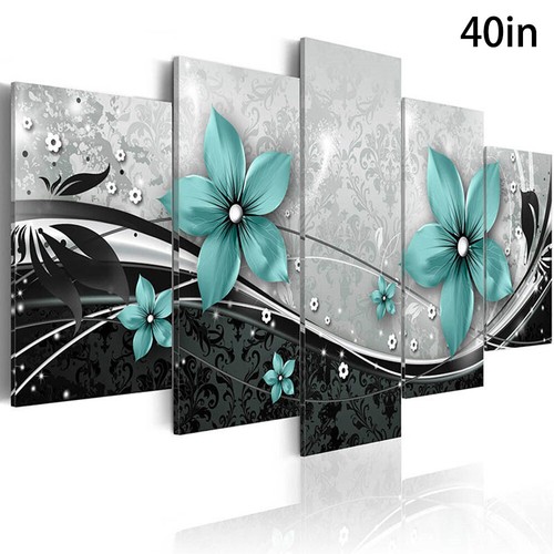 Modern Flower Art Oil Painting Canvas Print Wall Art Picture Unframed Bedroom E Home Decor Home Decor Posters Prints