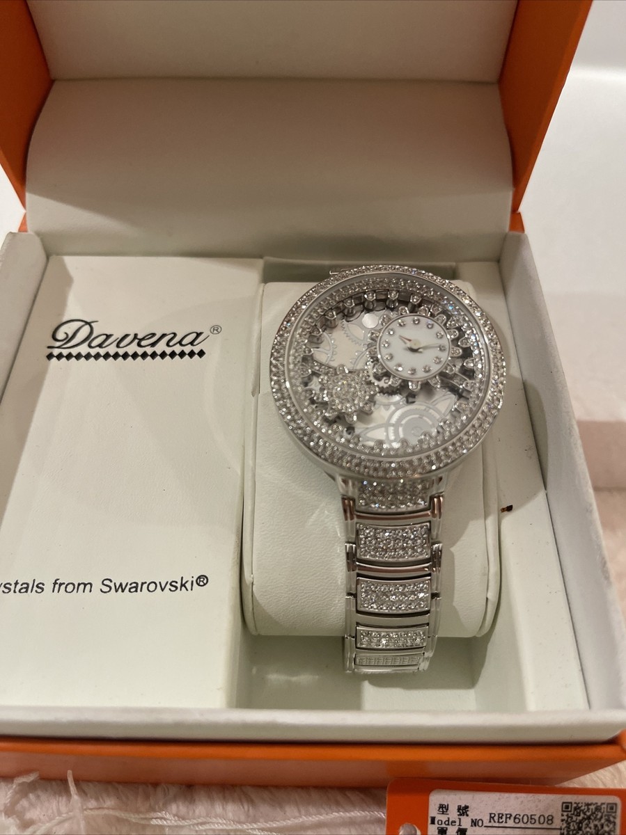 Davena Austria Crystal from Swarovski black Rhodium plated Davena Austria Crystal from Swarovski black Rhodium plated